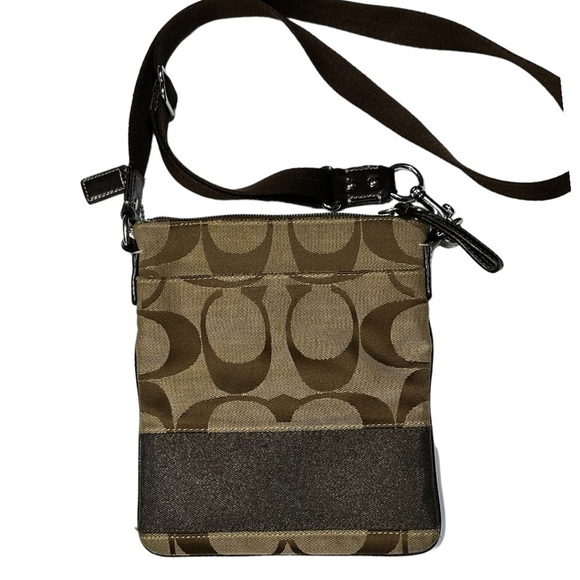 Coach Logo C Canvas Crossbody Bag - Picture 4 of 7